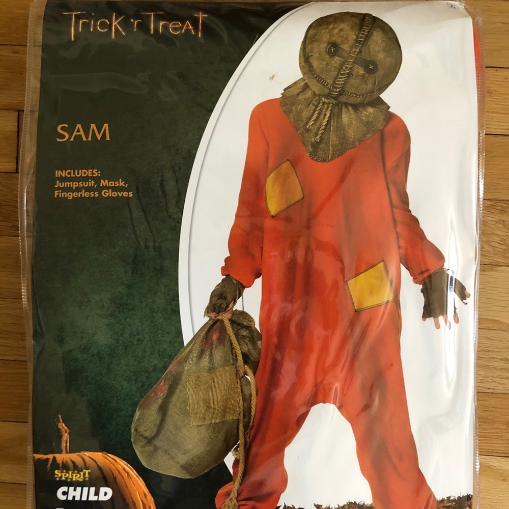 Trick r Treat Sam scarecrow costume. Child. Large